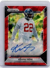 2016 PANINI PRIZM ROOKIE AUTOGRAPHS RED ICE KEANU NEAL RC AUTO /75 ATLANTA