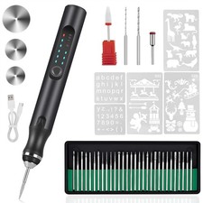 USB Rechargeable Electric Engraving Pen, 37 Bits Cordless Engraver for Jewelry