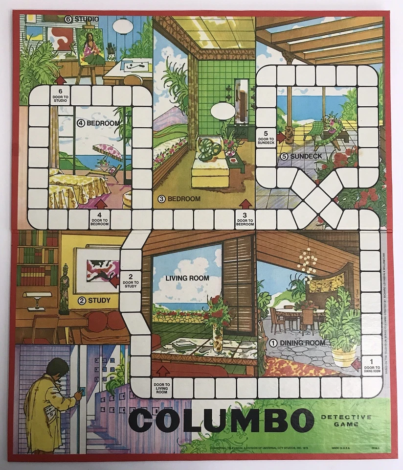 COLUMBO Detective Game 1973 Vintage Milton Bradley 4419 Complete - Image 2 of 4