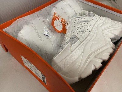 LUCKY STEP Chunky Bedazzled Sneakers for Women Fashion Platform Casual Y2K Shoes