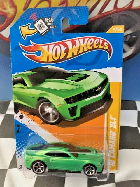 Hot Wheels 2012 New Models 9/50 009 Chevrolet '12 Camaro ZL1 Concept GREEN MC5