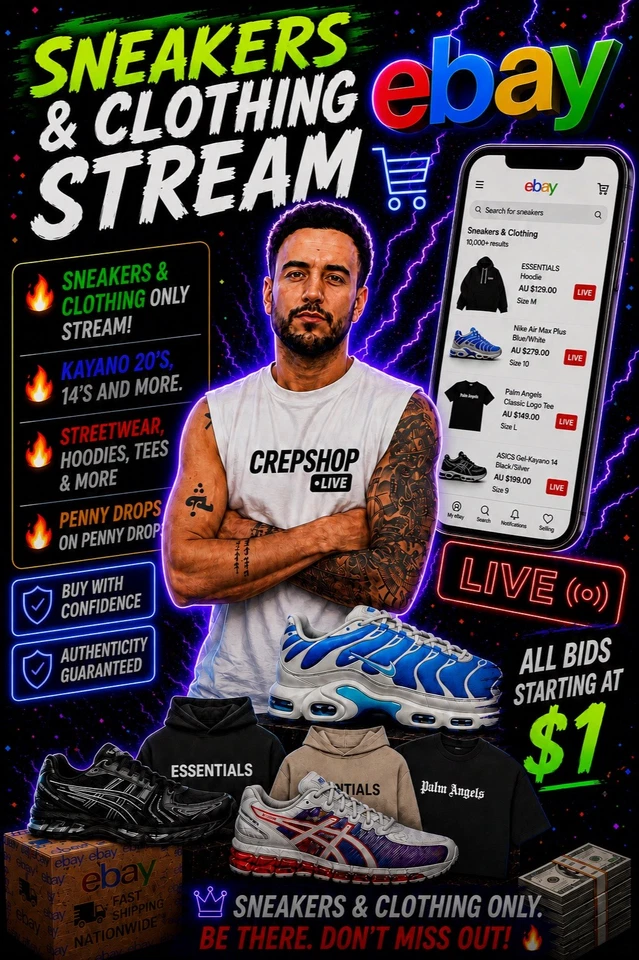 Sneaker & Streetwear Auction, Penny Drops All Night, No Reserves