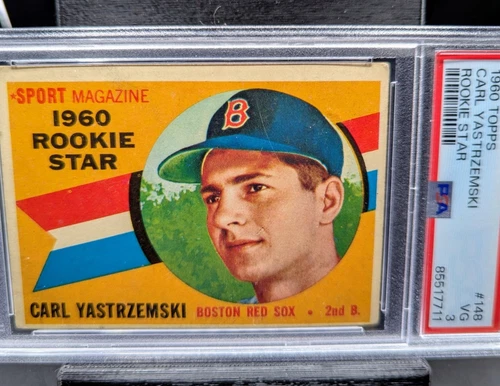 1960 Topps - Sport Magazine 1960 Rookie Star Carl Yastrzemski #148 (RC)