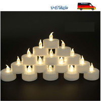 400 StüCk LED Teelichter Flammenlos Warmweiß Flackernd Festivals Feiern Dek