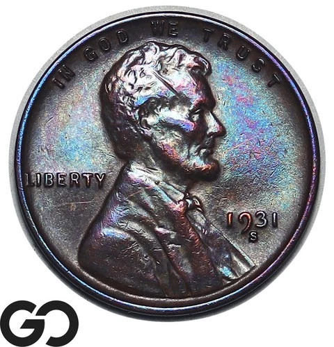1931-S Lincoln Cent Wheat Penny Lovely Color, Better Date