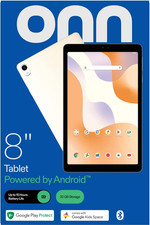 onn. 8" Tablet 2024 Model 3GB 32GB 1280 x 800 Android 14 Vanilla -New Sealed