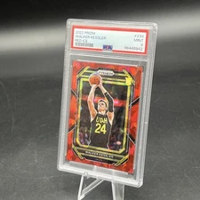2022-23 Panini Prizm Walker Kessler, (RC) #234, Red Ice Prizm Rookie PSA 9