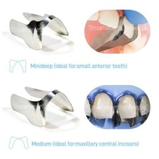 Matrici metalliche sagomate sezionali 0,03 mm doppia matrice anteriore dentale tipo Unica
