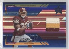 2005 Leaf Rookies & Stars Longevity Rookie Sapphire 31/75 Carlos Rogers #256 9bp