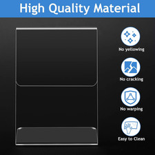 12 Pcs Acrylic Picture Frame, 2.5x3.5 Inch Acrylic Photo Frame, Slant Back Ac...