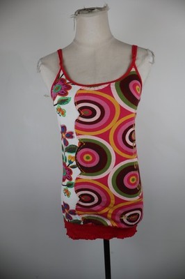DESIGUAL SHIRT SHIRT TOP DAMEN S WOMAN CASUAL VINTAGE T-SHIRT BAUMWOLLE COTTON