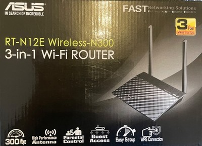 ASUS RT-N12E Wireless-N300   3-in-1 WLAN Router