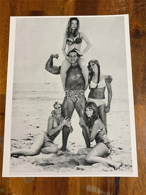 Mr Olympia ARNOLD SCHWARZENEGGER & BETTY WEIDER bodybuilding muscle PHOTO (rp)