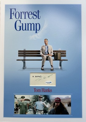 Tom Hanks ''Forrest Gump'' AUTOGRAMM Forrest Gump signiert A3 Mount ACOA