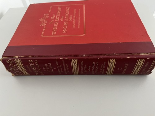The New Webster Dictionary of the English Language & Synonyms x 2 Volumes 1967 - Picture 5 of 16