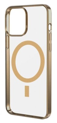 iPhone 14 Plus MagSafe Magnetische Clear Case Bumper Handyhülle Cover Gold