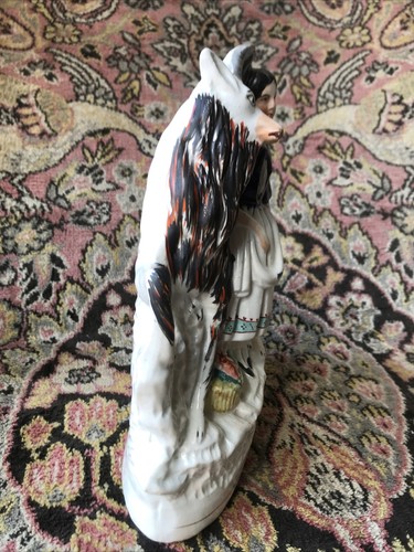 Staffordshire Pottery Figures-Goats & Royal Children-Genuine-Circa 1860-26cm - Picture 10 of 24