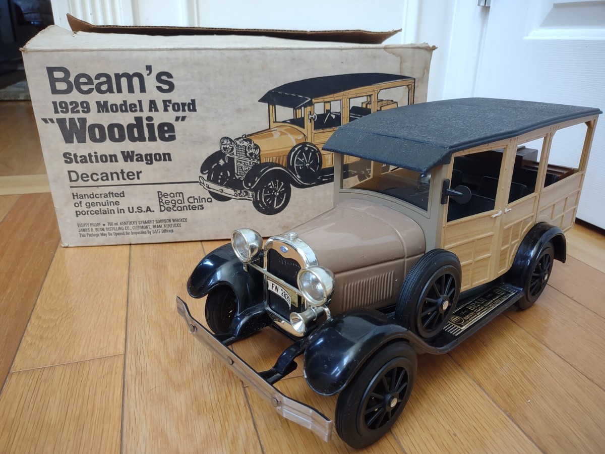 Vintage 1983 Jim Beam's 1929 Model A Ford Woodie Station Wagon