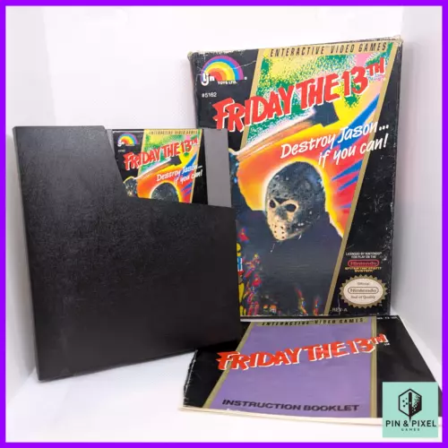 Friday the 13th NES Nintendo Game, Complete in Box, Manual included. CIB