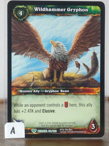 Wildhammer Gryphon - Betrayal of the Guardian - Singles - 164/202 - WoW JCC - Imagen 2 de 6