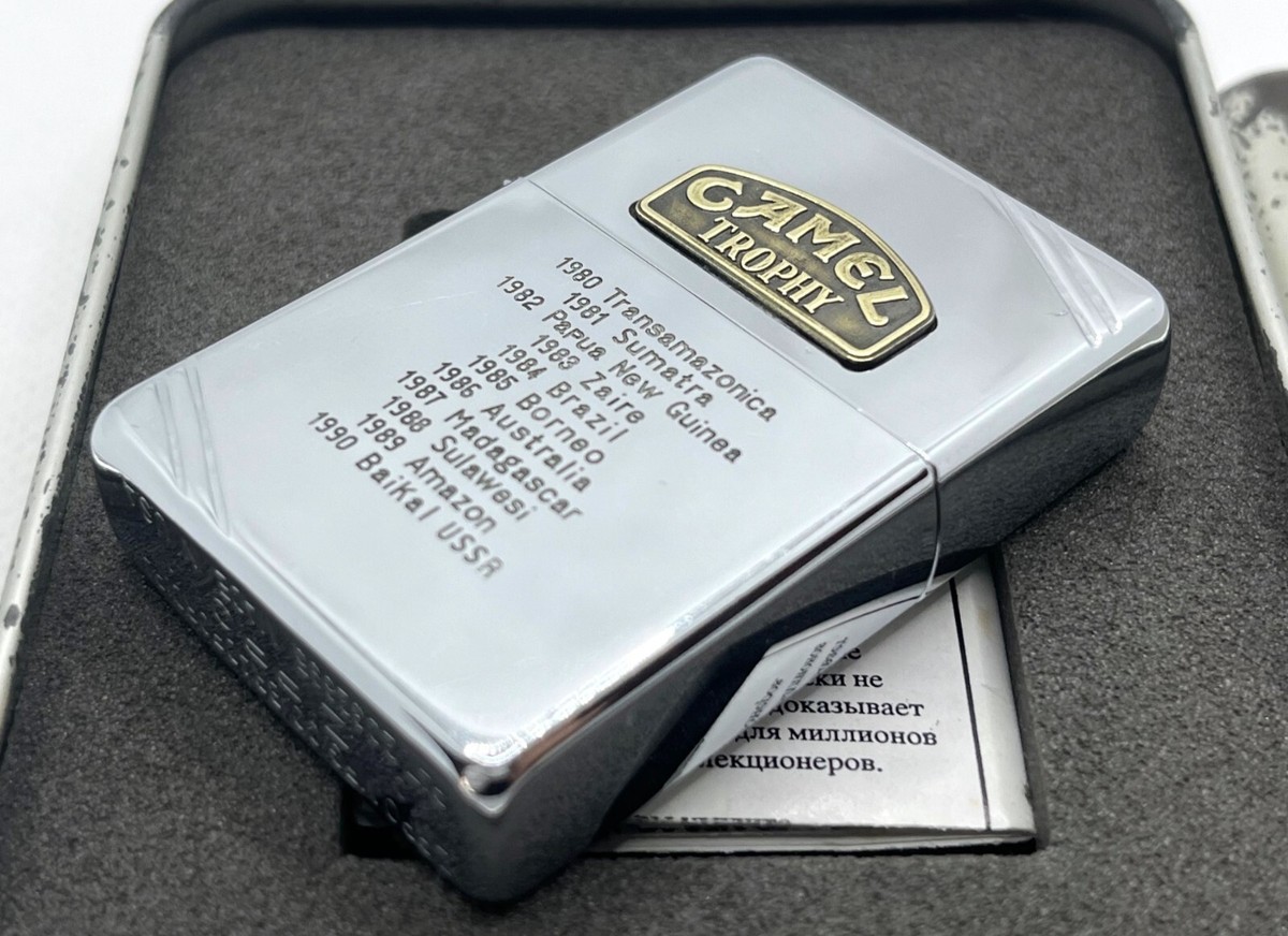 Rare! Auth ZIPPO 1989 Limited Edition CAMEL TROPHY 1937 Replica