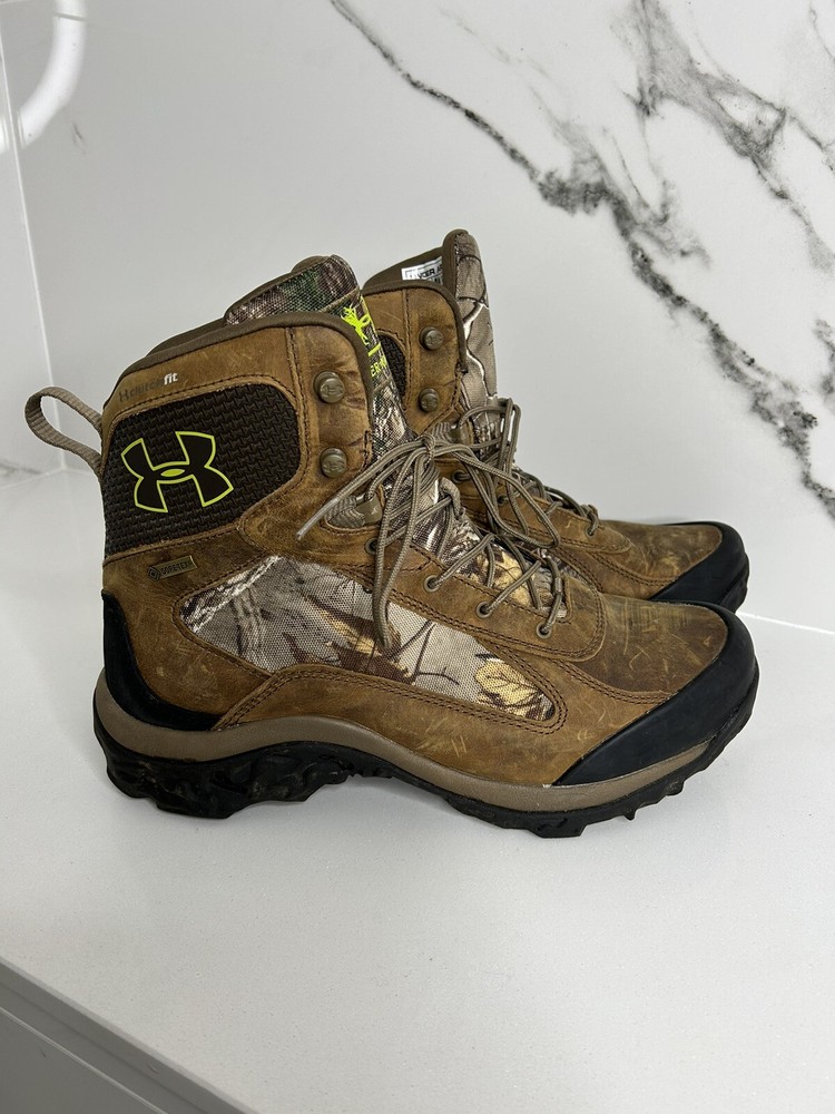 Under Armour Wall Hanger Hiking Cupronickel boots men 10.5 Goretex Camo Tactical