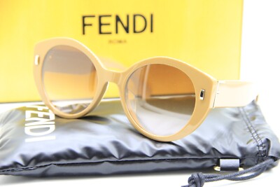 Fendi sunglasses NEW authentic w case NEW FENDI FE 40004U 10J GOLD AUTHENTIC SUNGLASSES W/CASE 55  main image 2