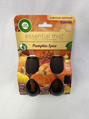 Air Wick Essential Mist Refill  Limited Edition PUMPKIN SPICE Fragrance