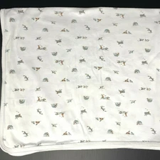 Carters Dogs House Boat Frisbee Bench Baby Blanket Cotton Stretchy Jersey Knit