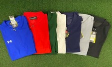 Under Armour Men's Short Sleeve Cage Jacket 1/4 Zip Baseball Pullover solids