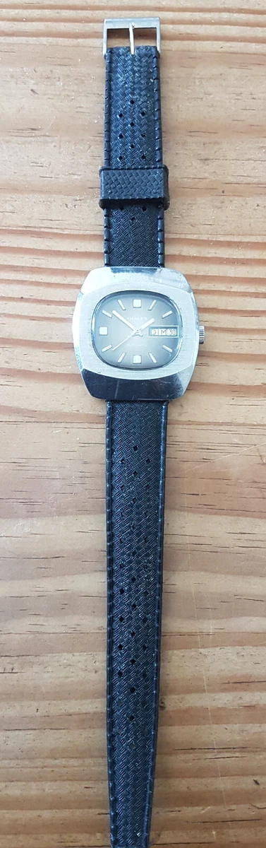 Montre Vintage Thalès Automatic - Mécanique, Boîtier Plaqué Or, Occasion Avec Rayures Et Couronne Fragile