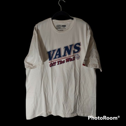 Original Vans T Shirt White Short Sleeve With Blue Graphic Men S Size Xl Ebay