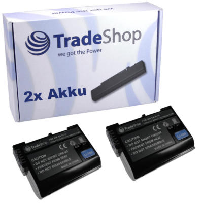 2x AKKU 1900mAh für Nikon EN-EL-15 ENEL-15 EN-EL15 ENEL15 mit Infochip