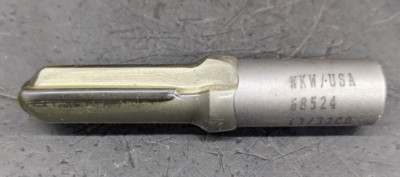 WKW Carbide Tipped Straight Router Bit 13/32'' CD 1/2'' SH 68524 Double Flute USA