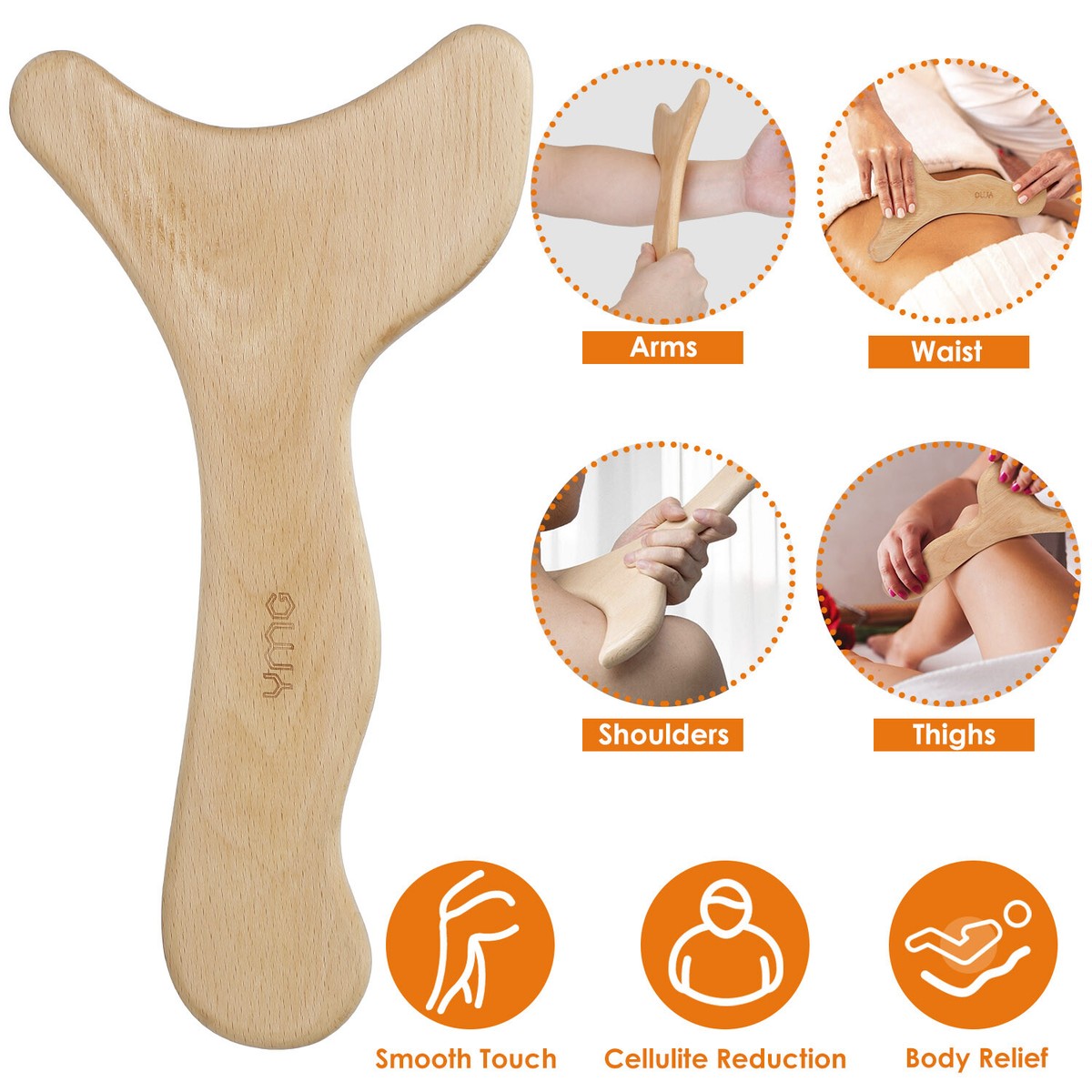 Wood Therapy Massage Lymphatic Drainage Paddle Wooden Scraping