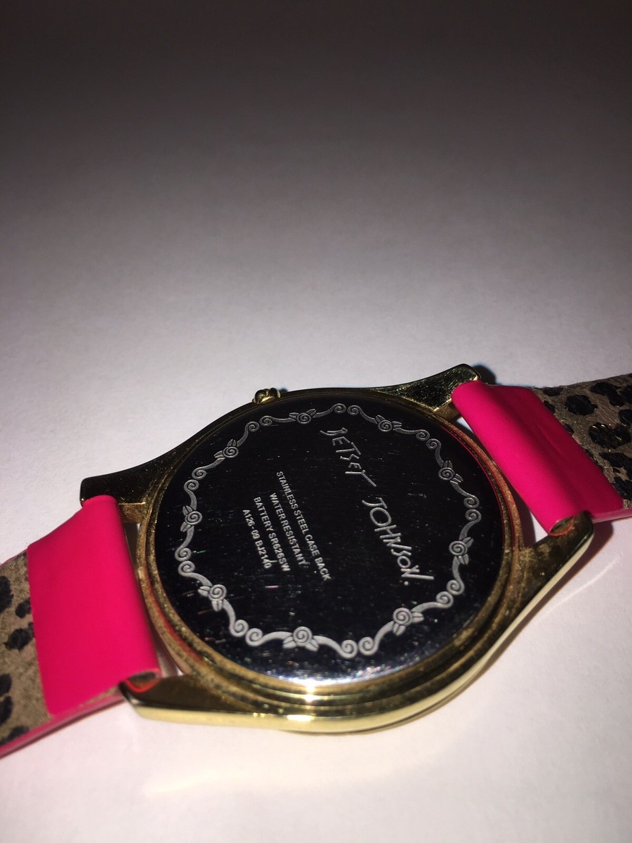 Betsey Johnson Women\'s Black Patent Leather Watch Crazy Numbers Design Women-s-Betsey-Johnson-Black-  main image 4