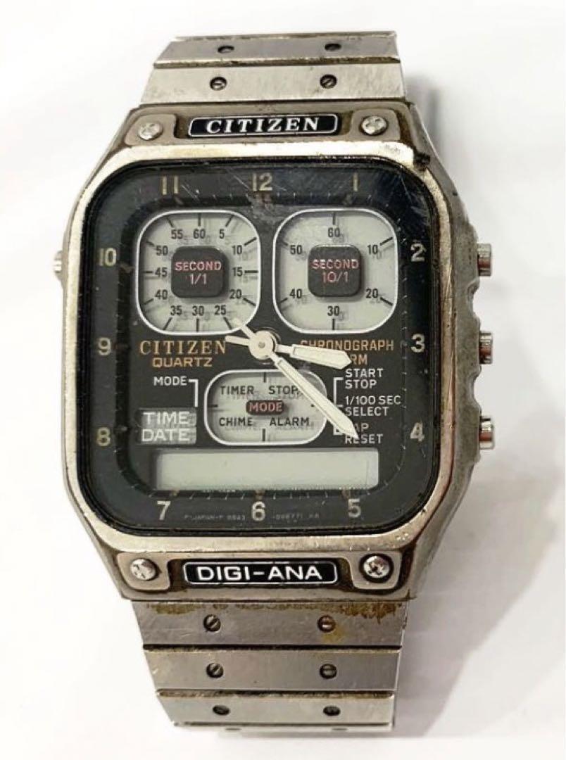 Citizen 8943-083652 Chronograph 30-0217 Robot Face DIGI-ANA Citizen 8943-083652 Chronograph 30-0217 Robot Face DIGI-ANA