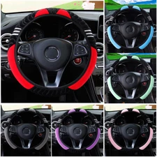Plush Car Interior Steering Wheel Cover For Women Warm Winter Decor Accessories