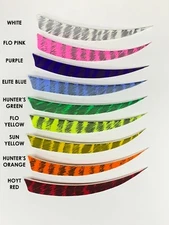 Ozark 5" Shield Left Wing or Right Wing Barred Feathers - 1 Dozen 