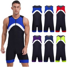 Men's Swimwear Rashguard Jumpsuit One Piece Swimsuit Athletic Leotard UPF50