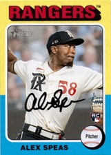 2024 Topps Heritage Alex Speas #274 Texas Rangers