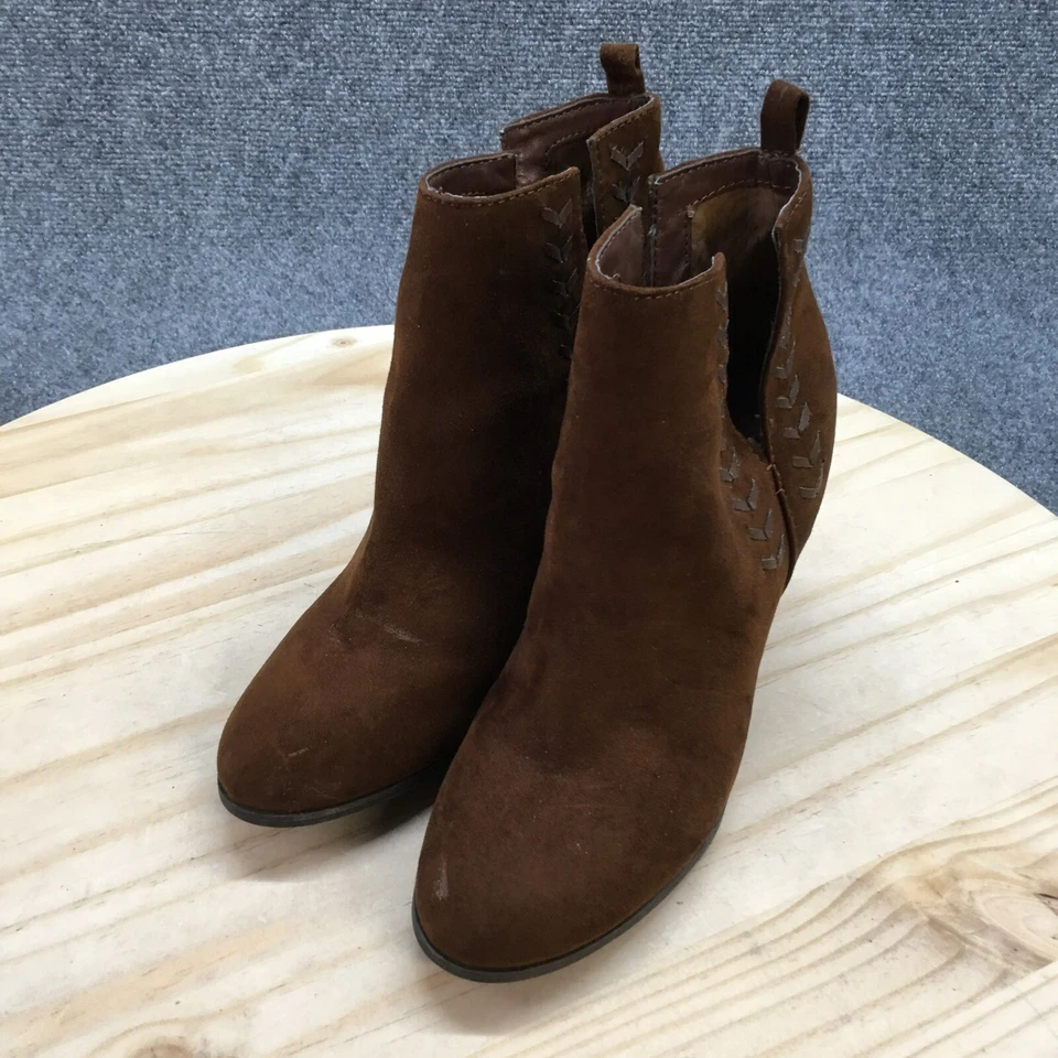 Carlos by Carlos Santana Botas Mujer 7 M Haley Botín Marrón Tela Tacones Foto 3 de 4