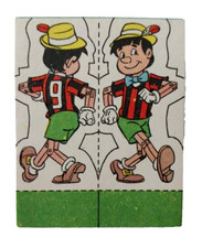 Tarjeta Extranjera Argentina Gran Match Dibujos Animados Clásicos Disney Años 70 De Colección