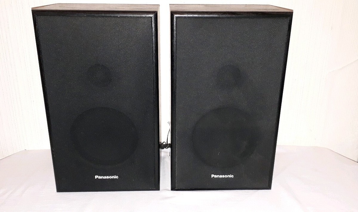 Pair of Vintage Panasonic SB-ZM22 Bookshelf Hi-Fi Stereo