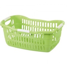 Plastic Laundry Basket Hamper Washing Clothes Storage Bin with Handles UK
