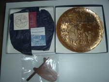 NEW IN BOX Vintage WENDELL AUGUST FORGE Bronze 8" A VISIT FROM SANTA 1998 2041