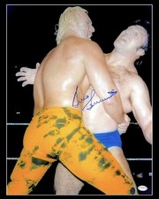 WWE BRUNO SAMMARTINO HAND SIGNED AUTOGRAPHED 16X20 PHOTO WITH PSA COA 2 RARE