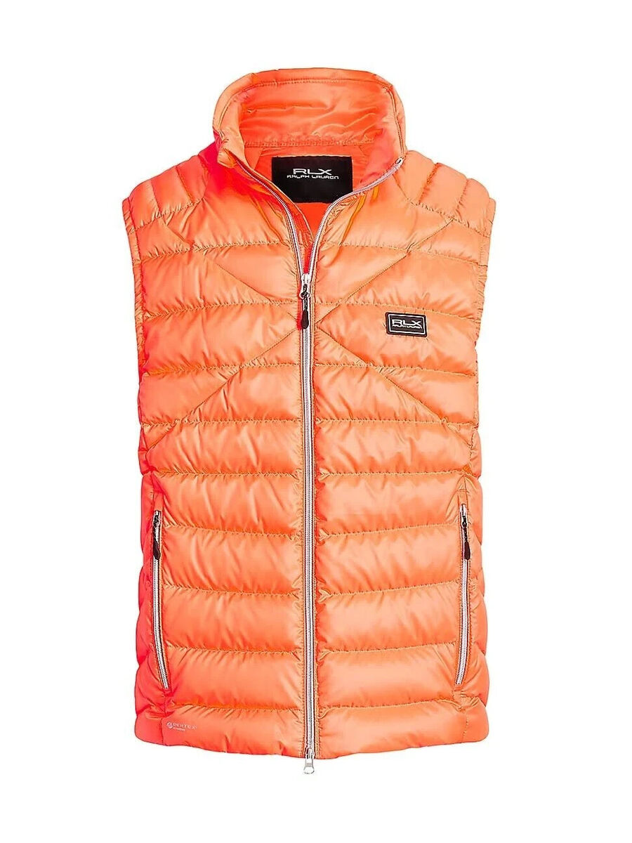 RLX Ralph Lauren Men's, RLX Quilted Down Vest, Orange, XL | eBay RLX Ralph Lauren Men's, RLX Quilted Down Vest, Orange, XL | eBay