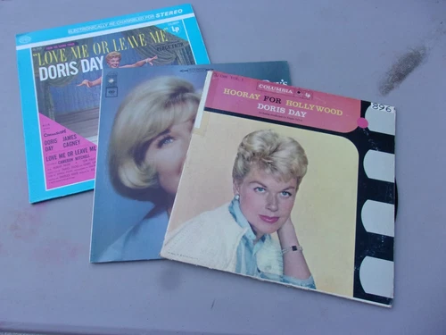 3 Doris Day Vinyl Record Album Lot Hollywood Love Me Leave Me Journey  Org Wrap
