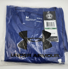 Under Armour Men's Tech Short Sleeve T-Shirt, Royal /White, Large